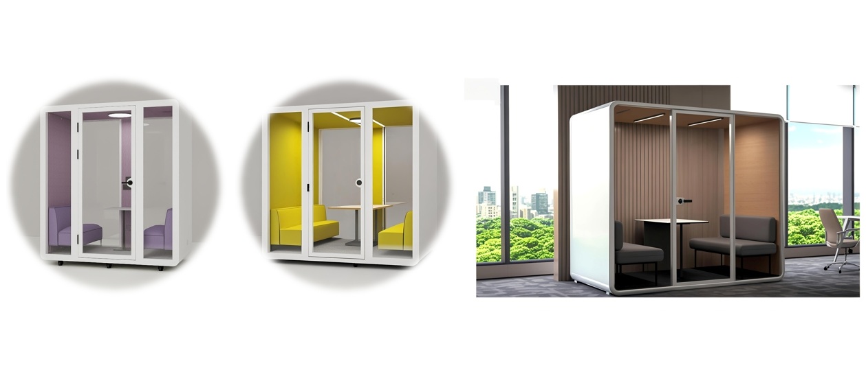 2 person soundproof cabin