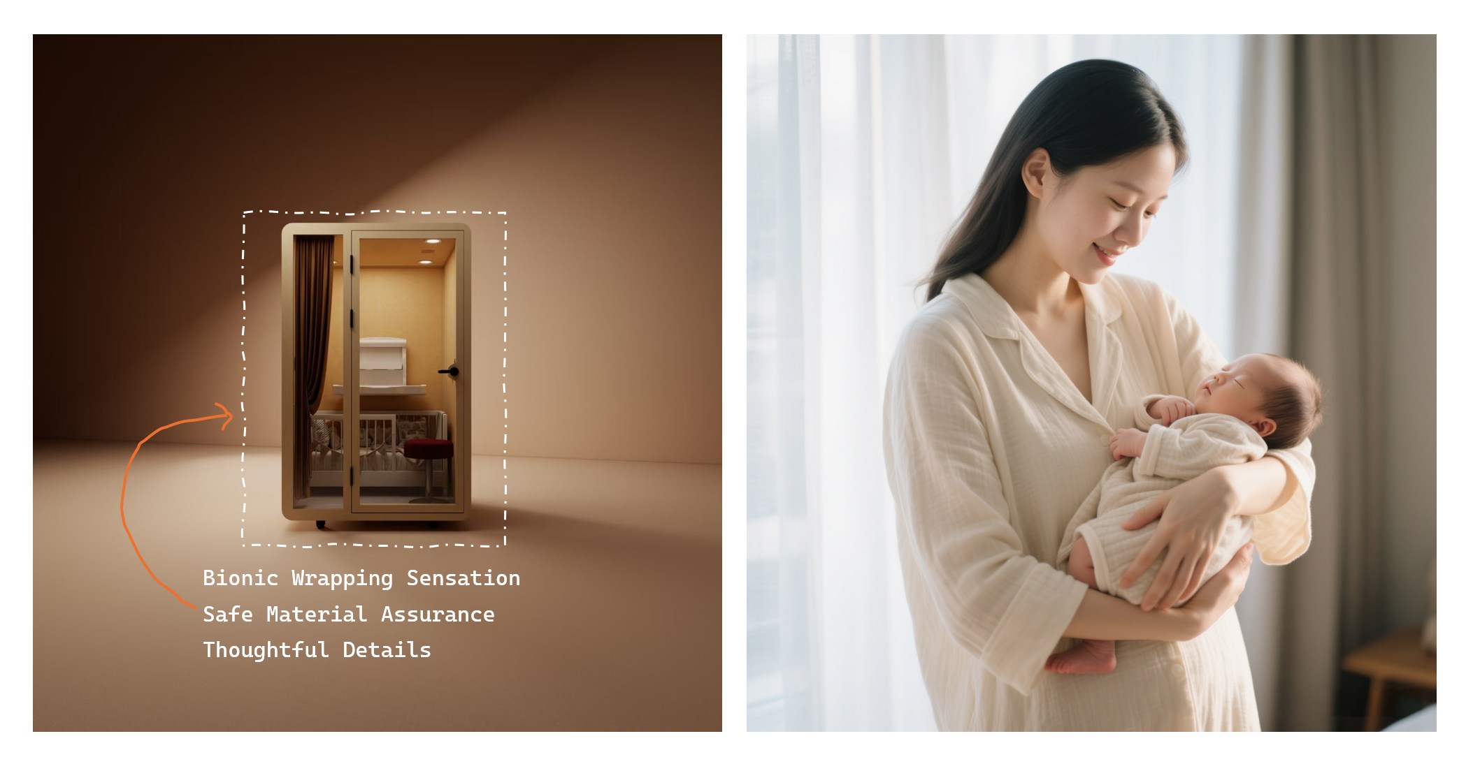  Infant Sleeping Silent Room Pod