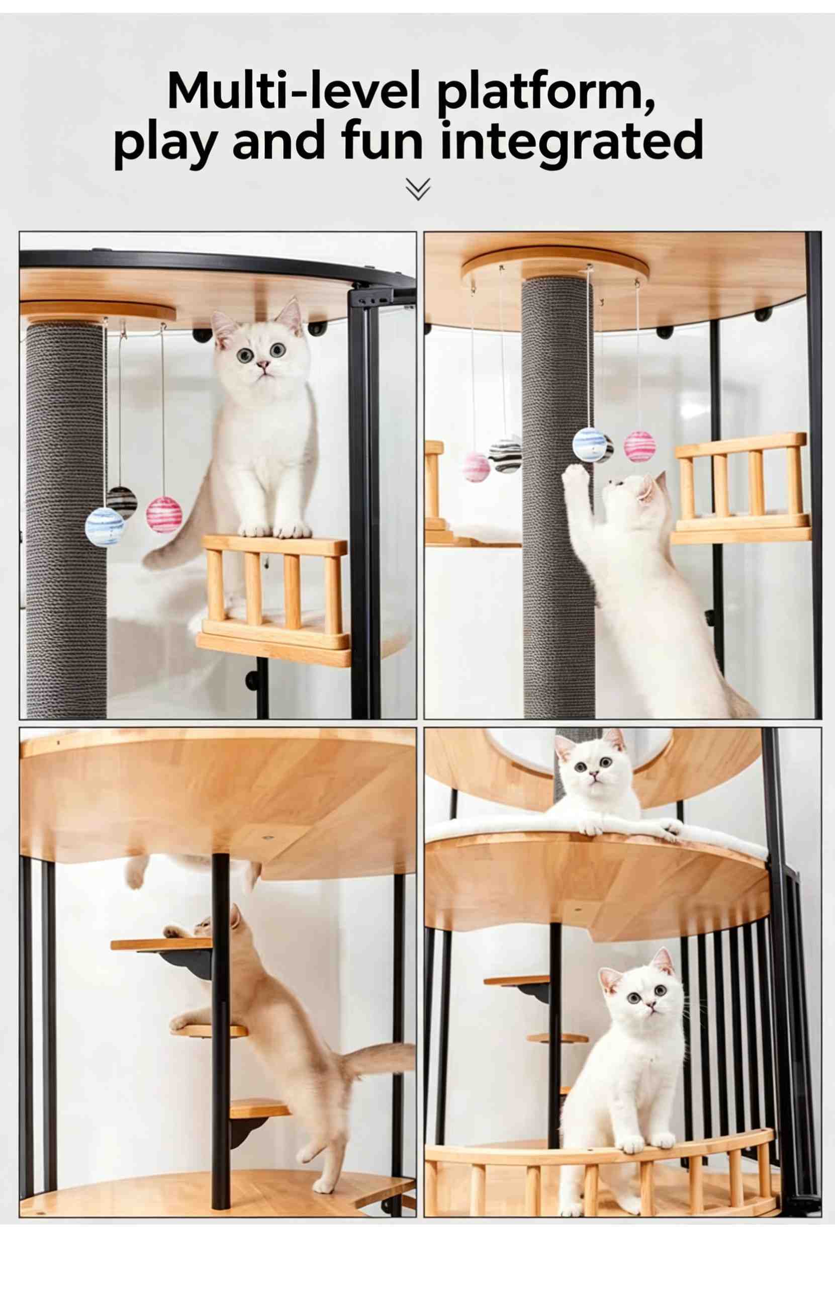 Indoor portable cat cage